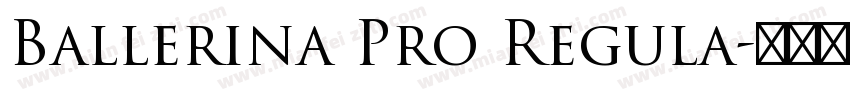Ballerina Pro Regula字体转换
